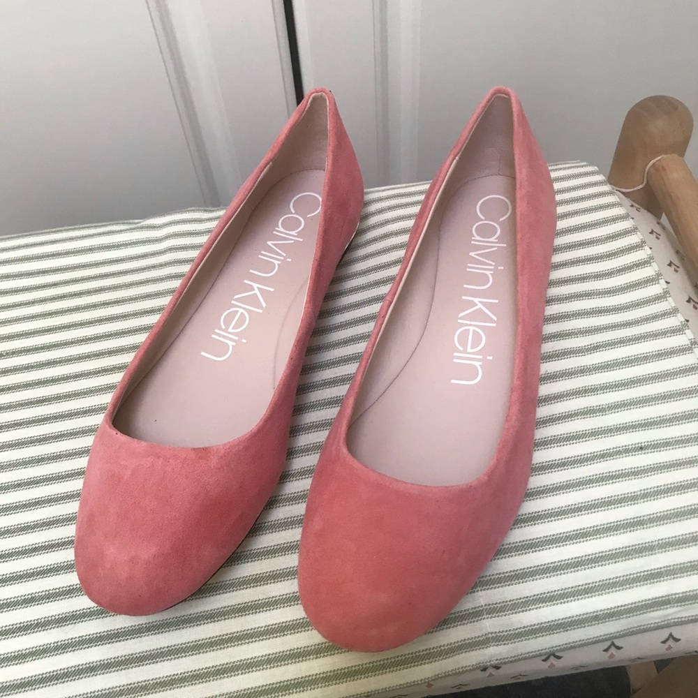 Calvin Klein pink woman’s flats ,9.5 NEW